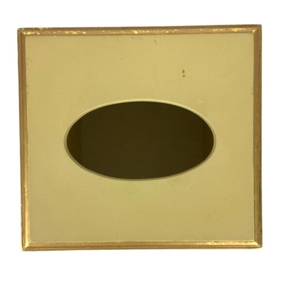 Vintage Wooden Floral Waste Basket and Tissue Box Cover Set Floral Cottagecore - Picture 14 of 15